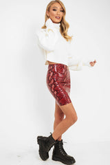 Cream Rib Knit Roll Neck Jumper - Brinna-Jumper