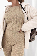 Cream Teddy Zip Jacket - Rien-Jackets