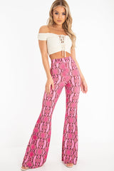 Cream Tie Front Ruched Off Shoulder Crop Top - Blake-Crop Tops