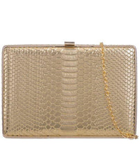 Crocodile Print Box Clutch - Eden-Bags