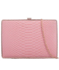 Crocodile Print Box Clutch - Eden-Bags