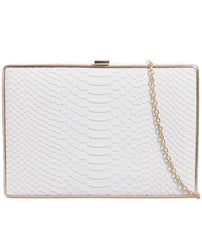 Crocodile Print Box Clutch - Eden-Bags