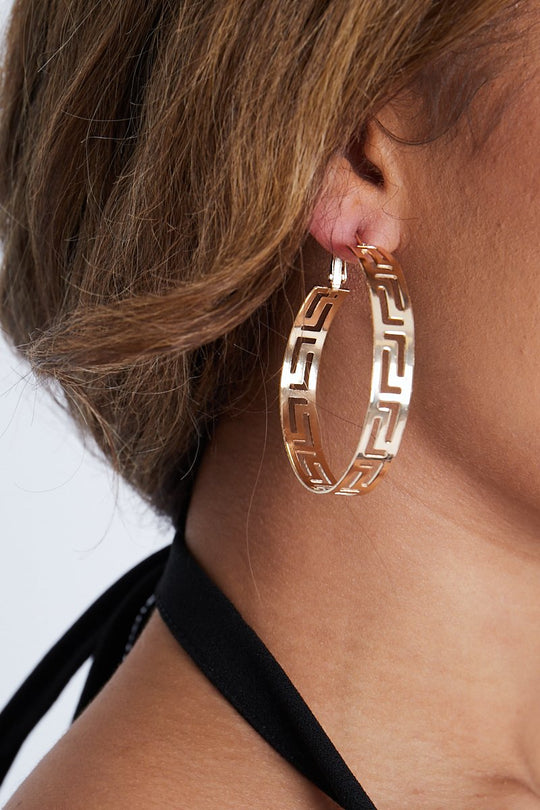 Cut Out Hoops Gold - Stana