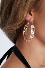 Cut Out Hoops Gold - Stana-earrings