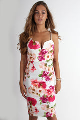 Darcie Pink Floral Dress-Dresses