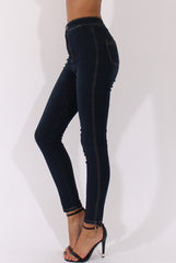 Dark Blue High Waisted Jeans - Jupiter-Jeans