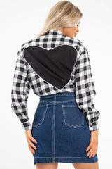 Dark Wash Contrast Stitch Denim Mini Skirt - Remee-Skirts