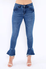 Denim Flared Jeans - Adaleine-Jeans