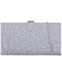 Diamante Diamond Pattern Clutch - Bea-Bags