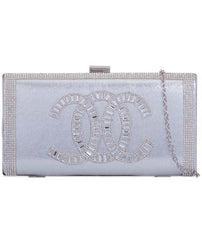 Diamante Embellished Clutch Bag - Brigitte-Bags