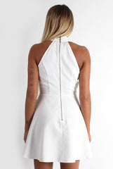 Dori White Cut Out Dress-Dresses