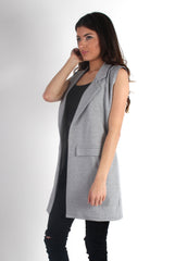 Ebony Grey Waist Coat-Coats