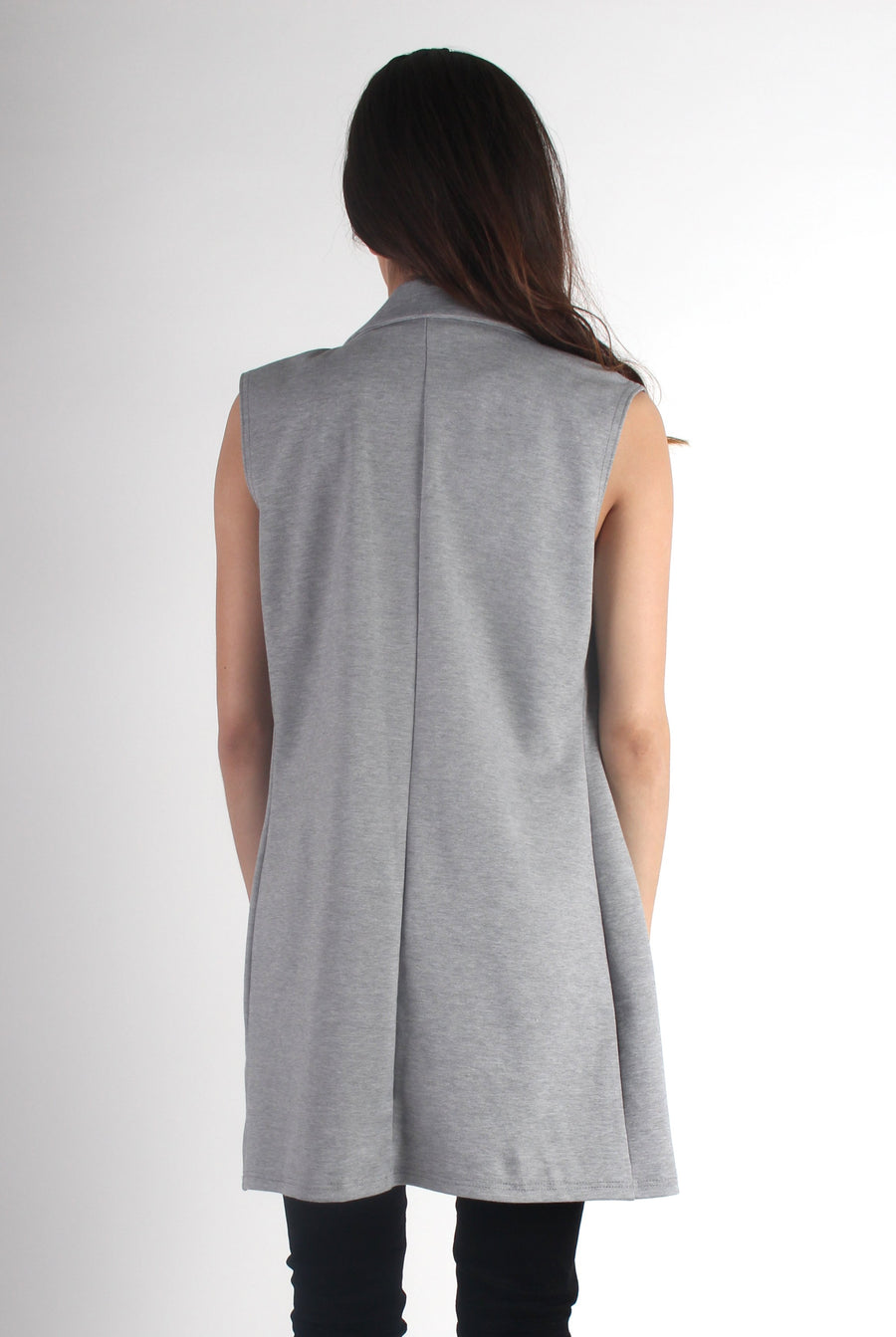 Ebony Grey Waist Coat-Coats
