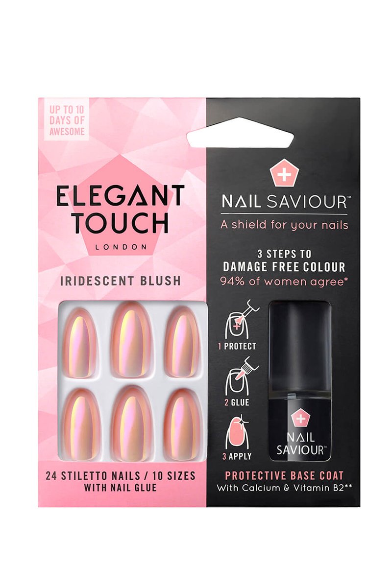 Elegant Touch - Nail Saviour - Iridescent Blush-Nails