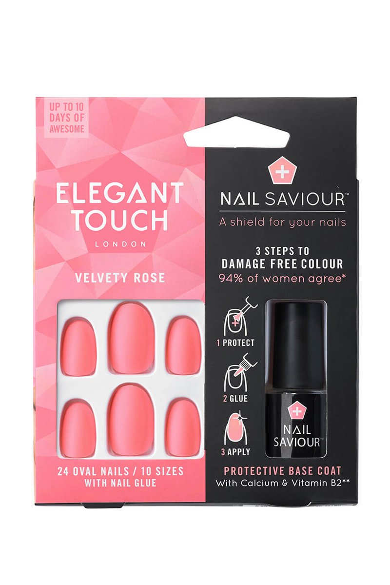 Elegant Touch - Nail Saviour - Velvety Rose-Nails