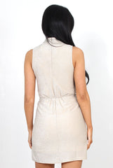 Eli Gold Glitter High Neck Dress-Dresses