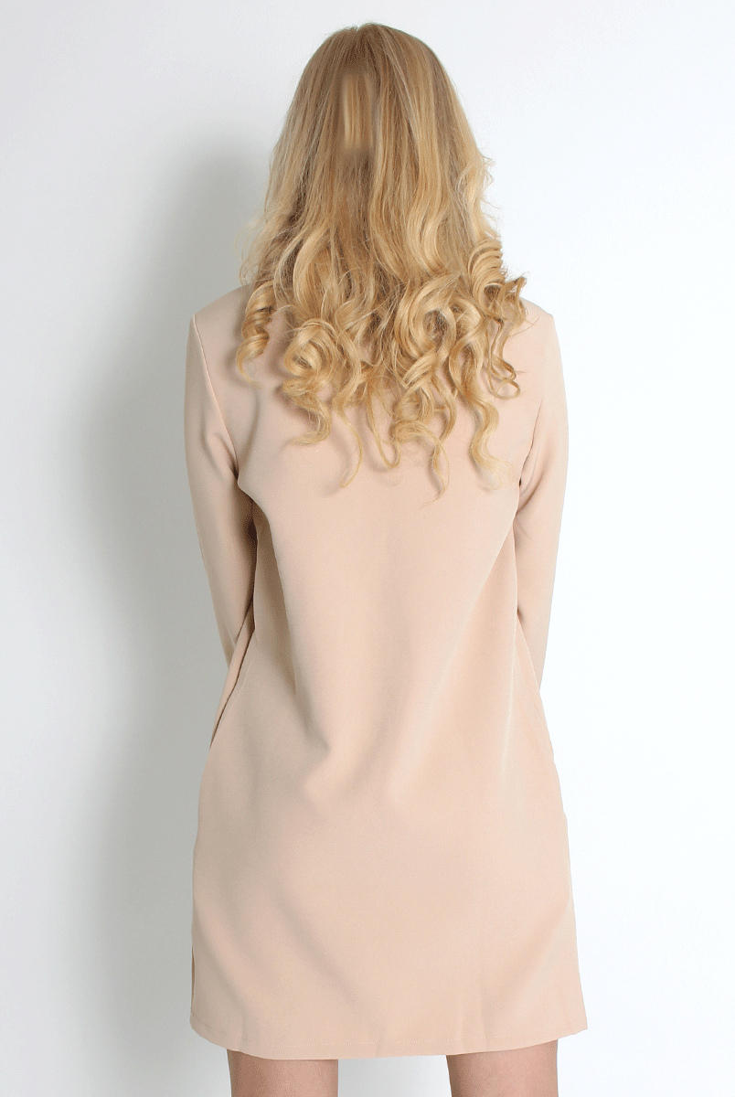 Elle Nude Lace Up Dress Rebellious Fashion Elle Nude Lace Up Dress Rebellious Fashion