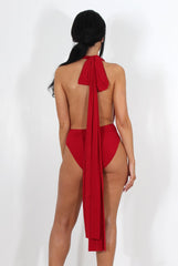 Emi Oxblood Multiway Bodysuit-Bodysuits