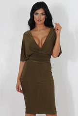 Emma Khaki Multiway Dress-Dresses