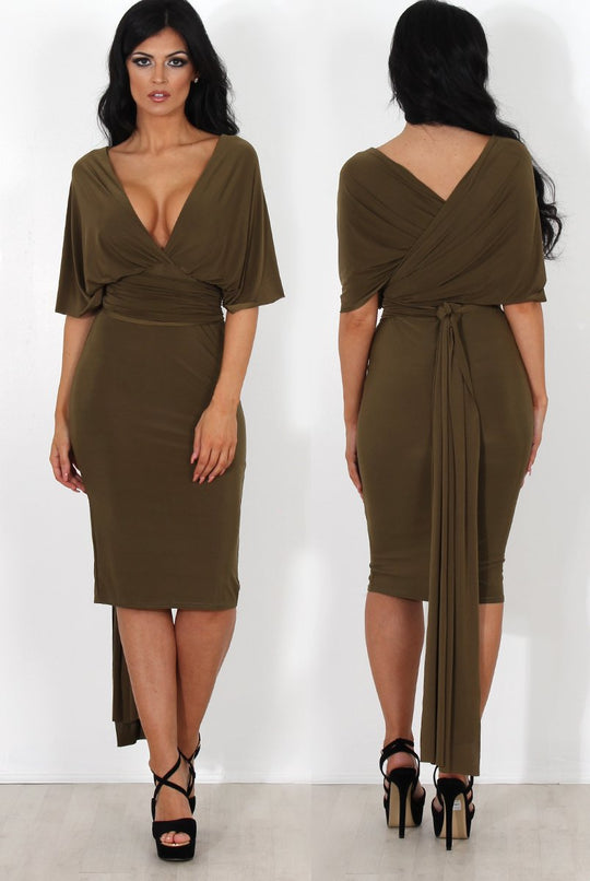 Emma Khaki Multiway Dress