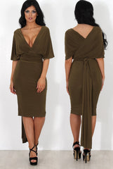 Emma Khaki Multiway Dress-Dresses