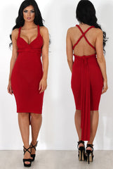 Emma Oxblood Multiway Dress-Dresses