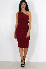 Emma Wine Multiway Dress-Dresses