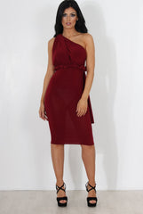 Emma Wine Multiway Dress-Dresses