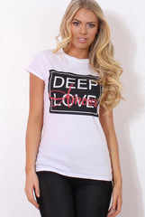 Erin White Slogan Top-Tops