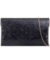 Floral Pattern Clutch Bag - Elena-Bags