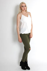 Florence White Crossover Top-Tops