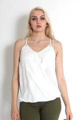 Florence White Crossover Top-Tops