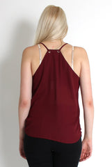 Florence Wine Crossover Top-Tops