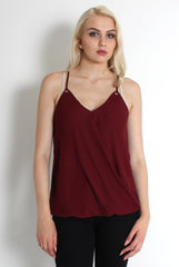 Florence Wine Crossover Top-Tops
