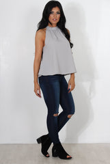 Francis Grey High Neck Top-Tops