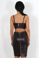 Freya Oxblood Snakeskin Two Piece-Co-ords