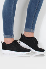 Freyah Black Trainers-Trainers