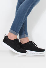 Freyah Black Trainers-Trainers