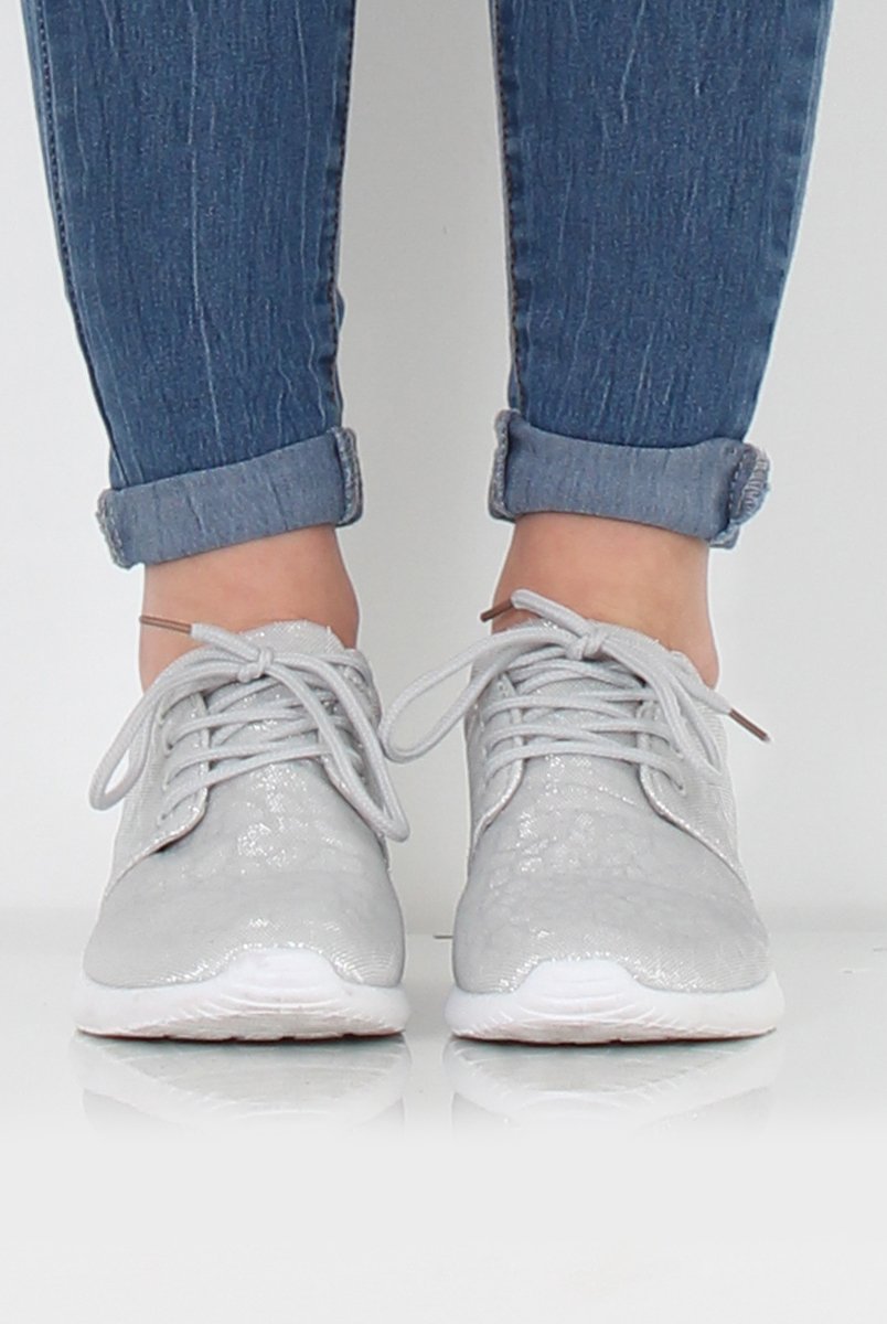 Freyah Silver Trainers-Trainers