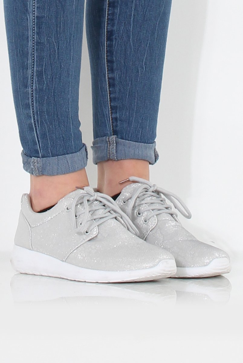 Freyah Silver Trainers-Trainers