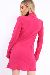 Fuchsia Blazer Dress - Maura-Dresses