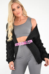 Fuchsia Pink Double Diamante Buckle Belt - Aarilyn-Belts