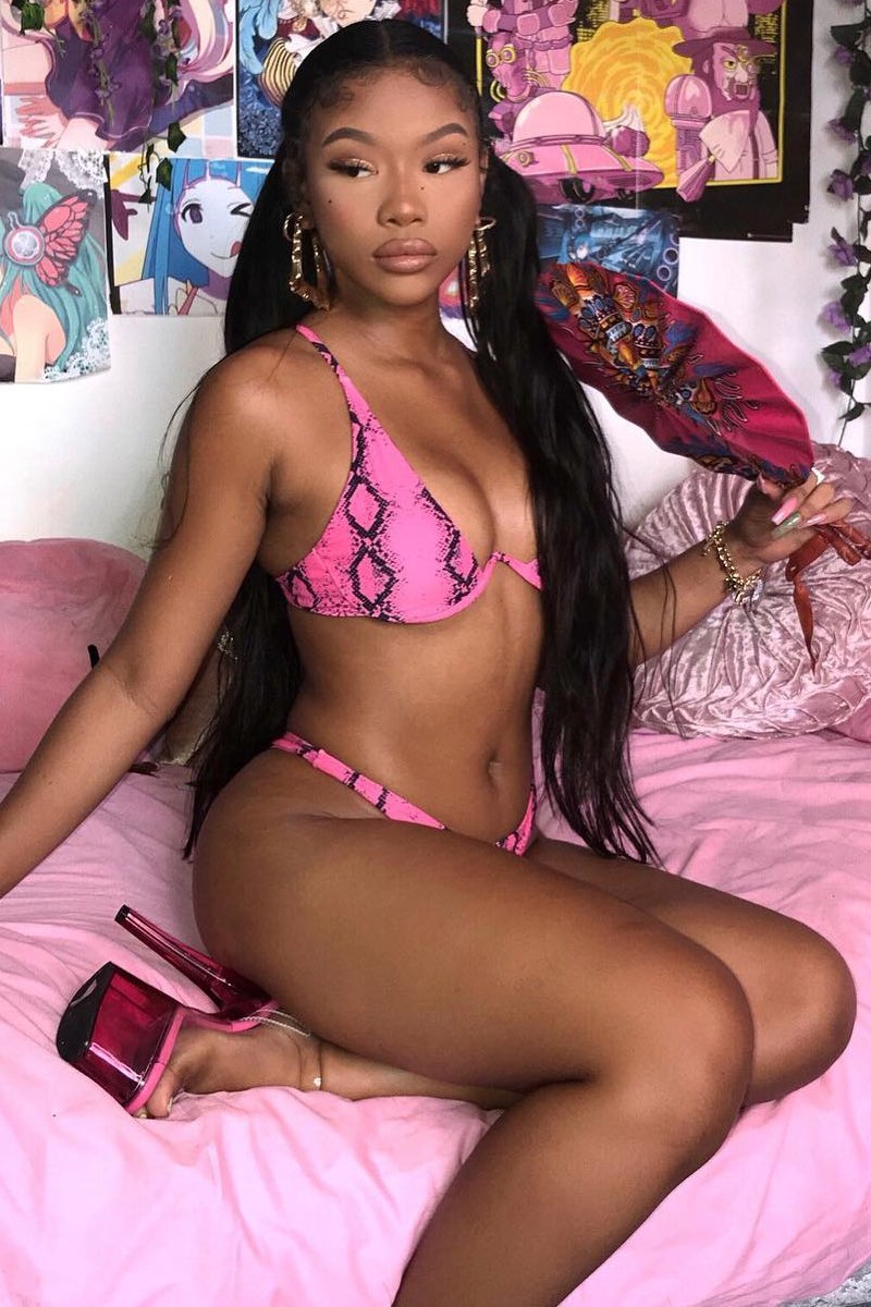Fuchsia Snake Print Underwire Bikini - Curie-Swimsuits