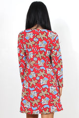 Ginger Red Christmas Dress-Dresses