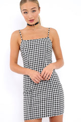 Gingham Bodycon Dress - Kaegan-Dresses