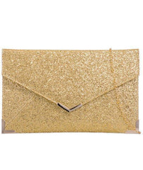 Glitter Envelope Clutch Bag - Jodi-Bags