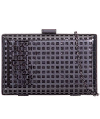 Glitter Grid Box Clutch Bag - Verity-Bags
