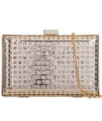Glitter Grid Box Clutch Bag - Verity-Bags