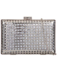 Glitter Grid Box Clutch Bag - Verity-Bags