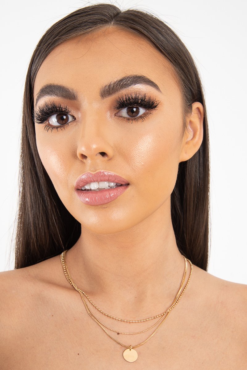 Gold Ball Chain Pendant Necklace - Frayda-Jewellery